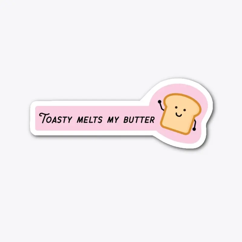 Toasty Sticker